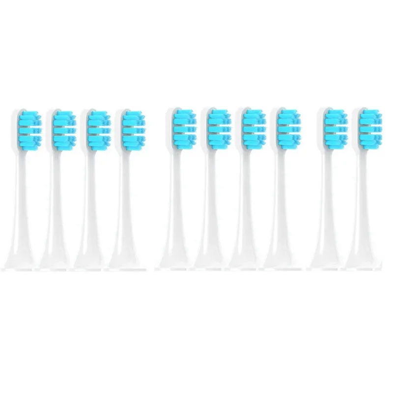 A94E-أجزاء رؤوس فرشاة لشاومي Mijiat300/T500 فرشاة الأسنان الكهربائية فوهات شعيرات ناعمة مع قبعات حزمة مختومة