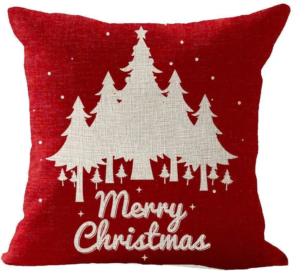 Juste de coussin brodée avec lettre de Noël, bricolage personnalisé, fait votre propre image, sans filtre