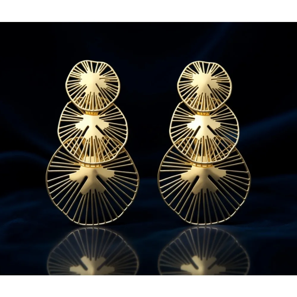 

Легкие геометрические серьги-диски, гипоаллергенные, для повседневной носки и особых случаев.