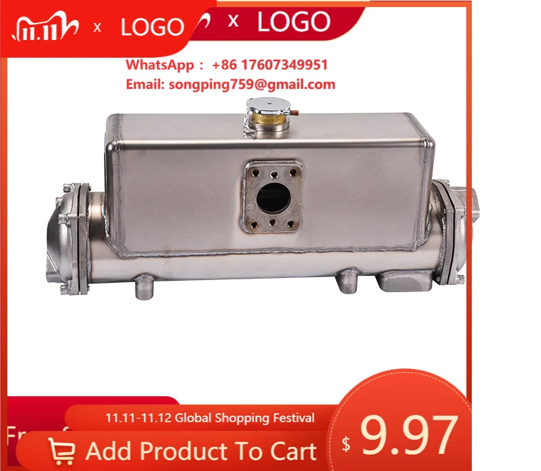 Shell and Tube Sea Water Heat Exchanger for Marine diesel Engine