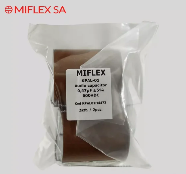 MIFLEX KPAL-01(630V) KPAL-03(250V) aluminum foil oil immersed paper tube capacitor from Poland
