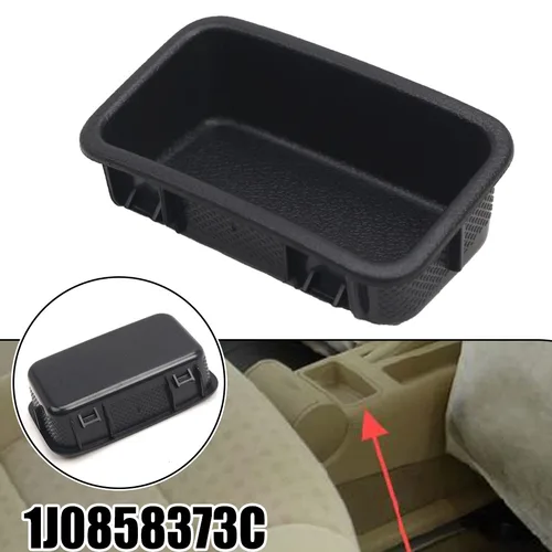 Imagen 2 del producto Caja de almacenamiento para automóvil negra 1J 0858373 C para Golf para Jetta para Bora MK4 1998-2006 consola central reposabrazos flocado caja de almacenamiento organizada