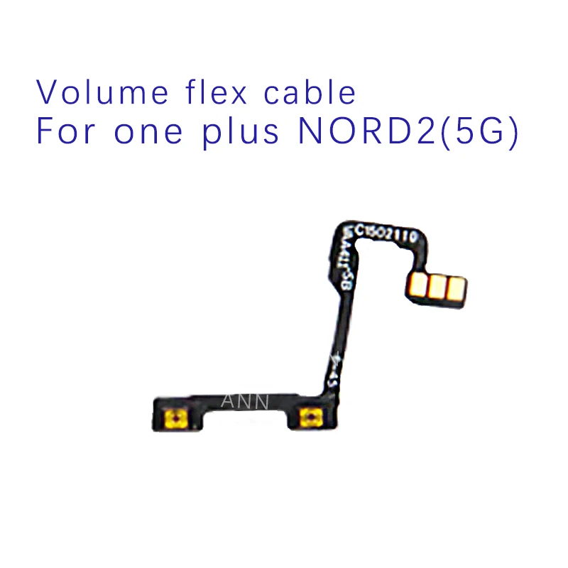 Volume Power Flex Cable For OnePlus Nord2 5G On Off Power Volume Switch Side Button Flex