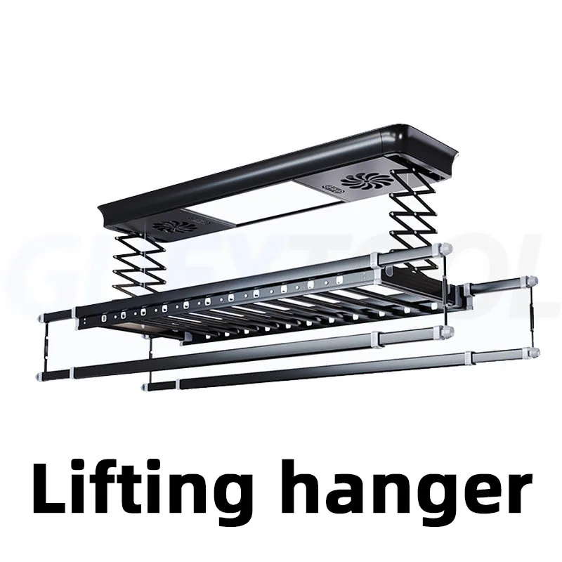 Electric Drying Rack Balcony Intelligent Remote Control Automatic Lifting Hanger Home Four Rod Telescopic Drying Rack