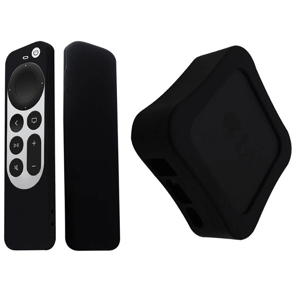 Protective Case Remote Control Shockproof Protection for Apple TV 4K Set Top Box Remote Control Case Silicone Set Dustproof