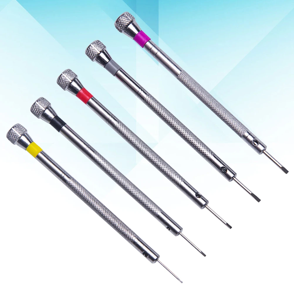 5pcs Watch Repair Screwdriver Kit Eyeglasses Repair Tools For Replacement Watchmakers Collectors Portable Durable