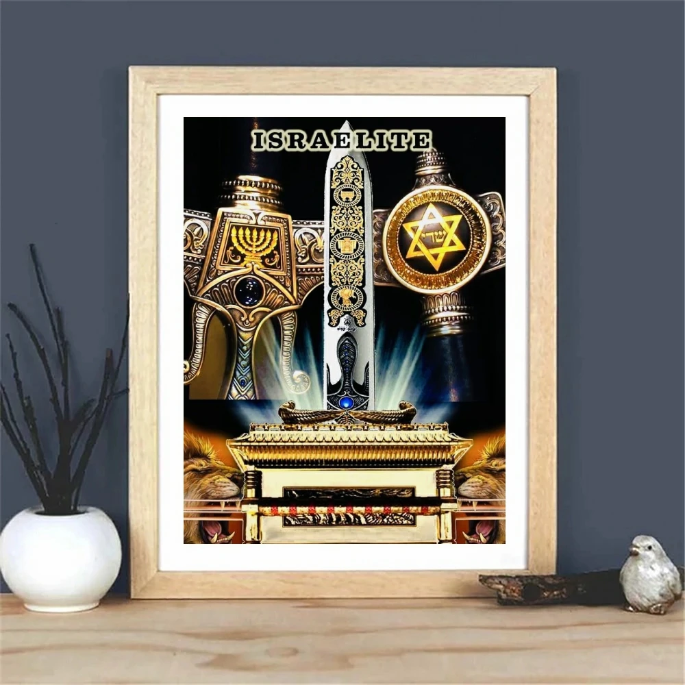 Star of David 5D Diamond Painting Six Pointed Star Diy Diamond Embroidery Cross Stitch Jewish Cultural Symbols Home Wall Decor