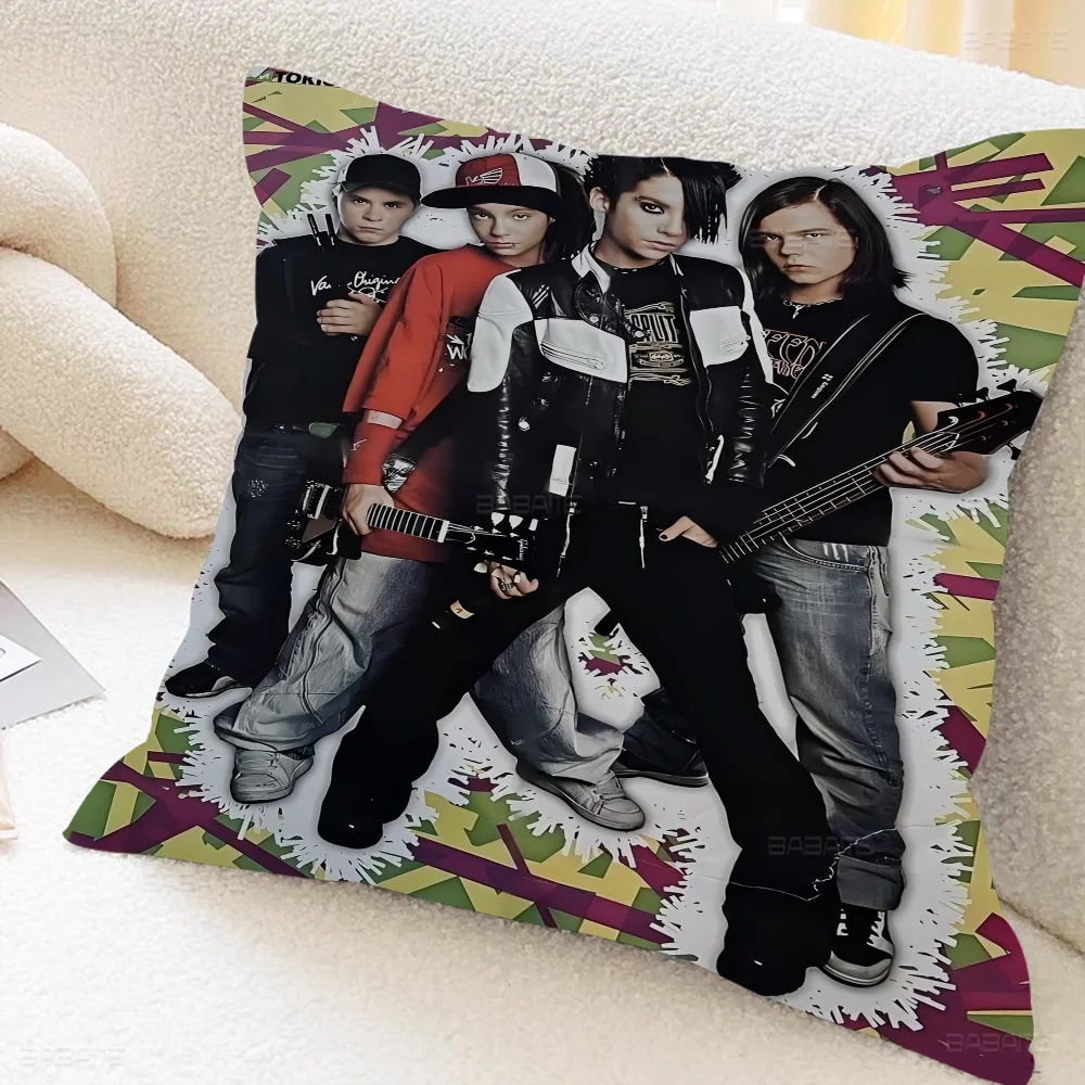 Tokio Hotel German Rock Band  Cushion Cover Car Throw Pillow Case For Sofa Car Christmas Gift 40x40cm 45x45cm