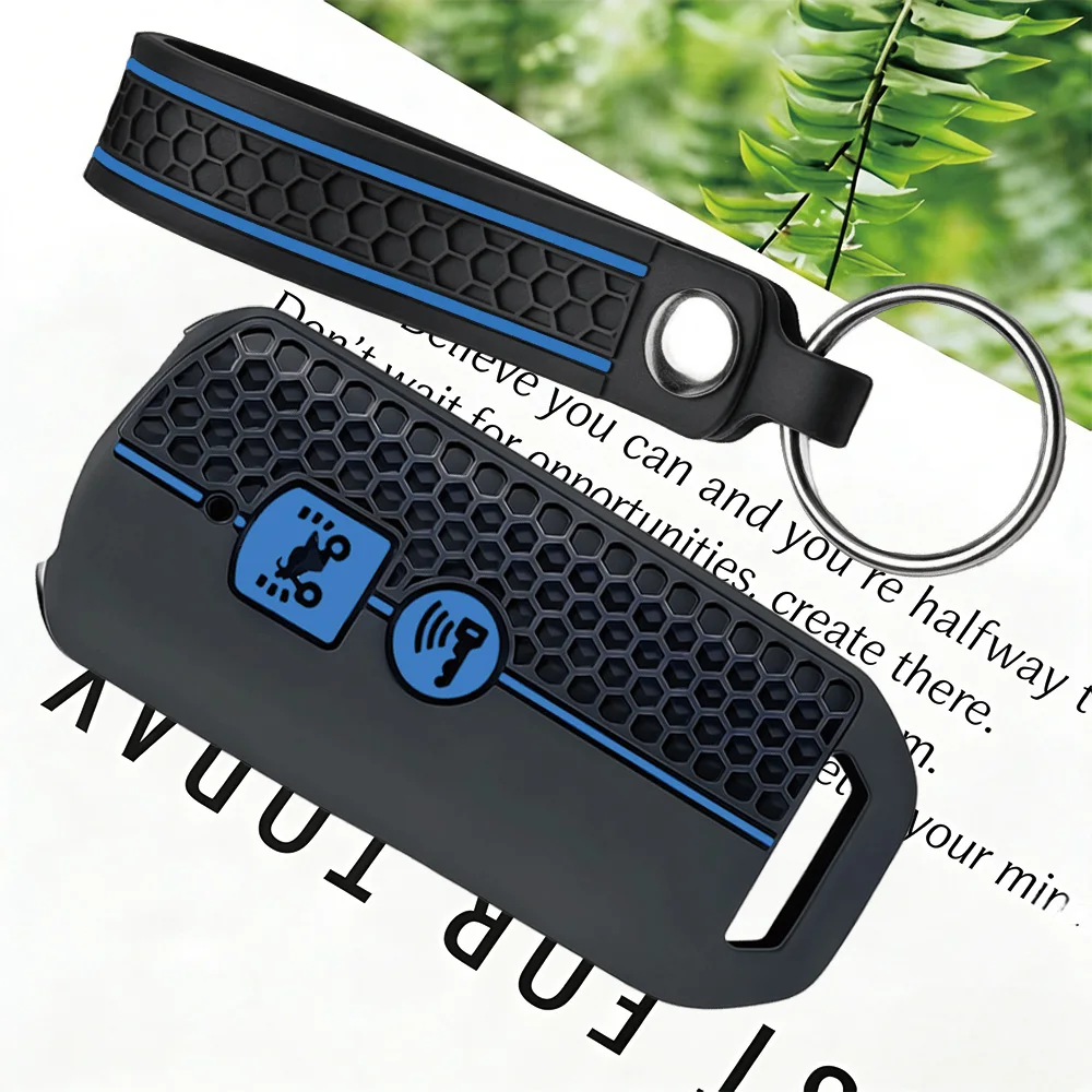 Silicone Remote Key Cover With Keychain For Honda SH 125 Forza 350 250 750 ADV 150 X-ADV SH150i SH300 PCX 125 2020-2023