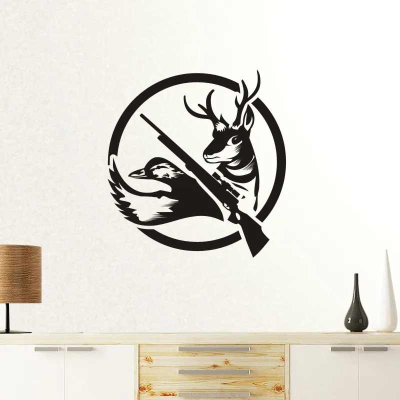 Hunt Buck Car Decal Hunting Club Wall Sticker Hollow Hunter Car Window Vinyl Funny Poster Motorcycle