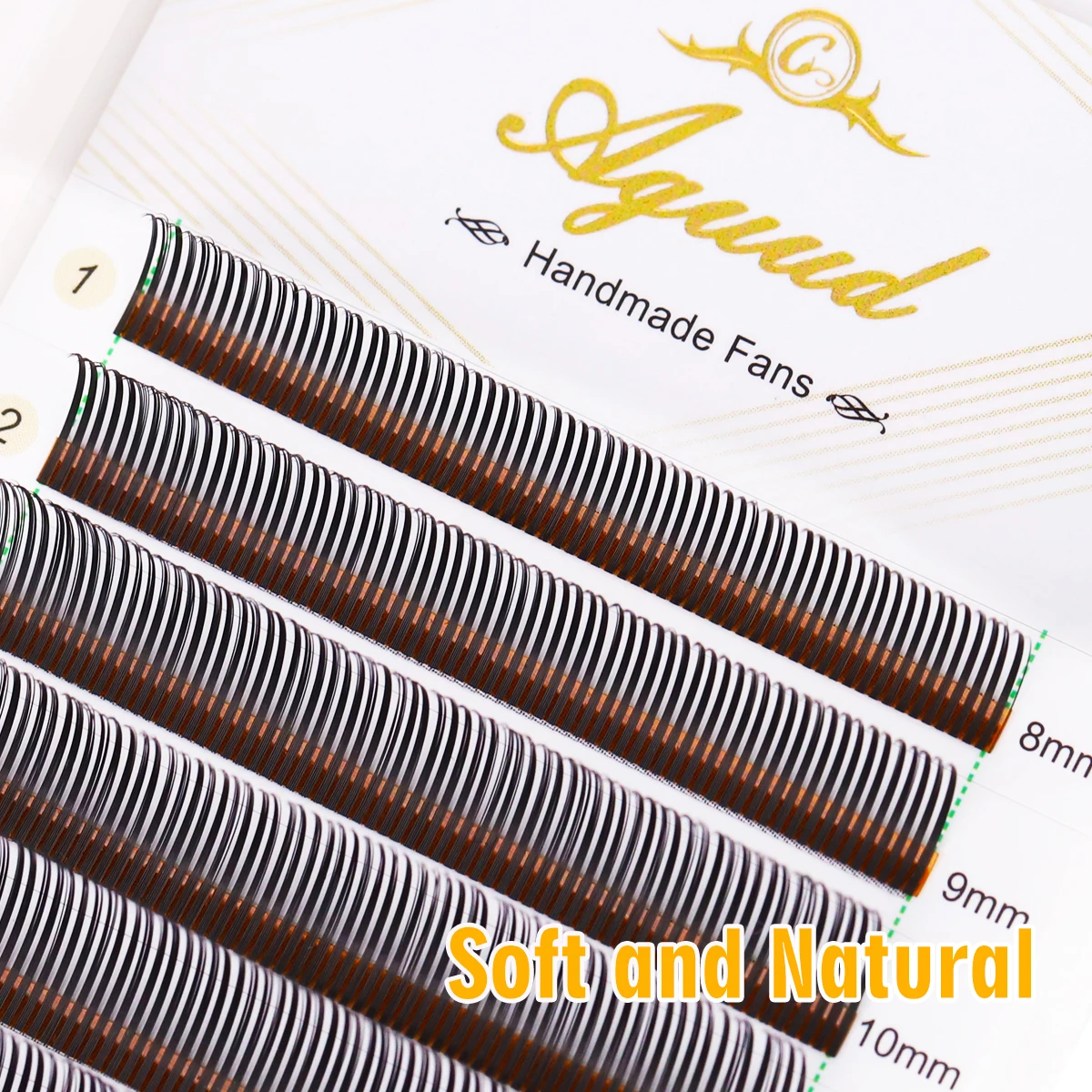 AGUUD 5D Flora Lashes Easy Fan Cashmere Eyelash Extension Premade Spikes Angel Volume Lash Premium 5D Flower Wet Lash Extensions