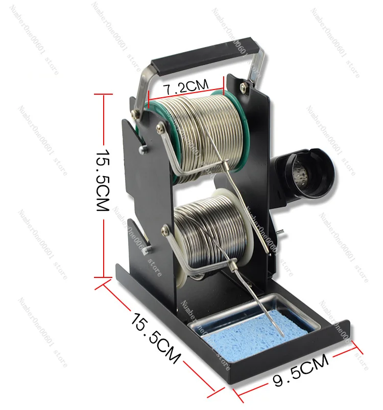 Double-Layer Solder Wire Rack Line Seat Tin Support Tin Wire Welding Wire Bracket Multifunctional Soldering Iron Stand