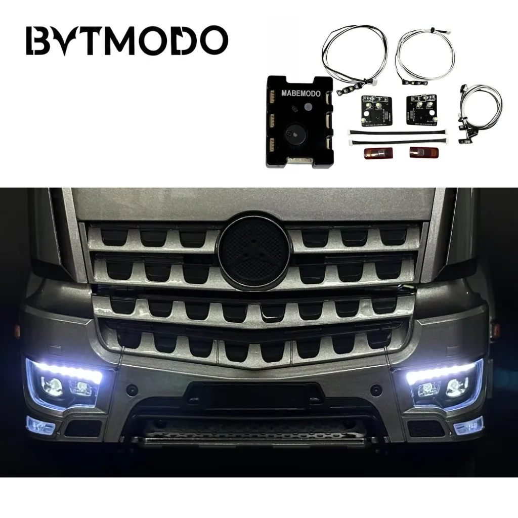 Standard LED Headlight Taillight Kit Simulationfor 1/14 Tamiya RC Truck SCANIA 770S VOLVO BENZ Arocs MAN TGX Car Accessories