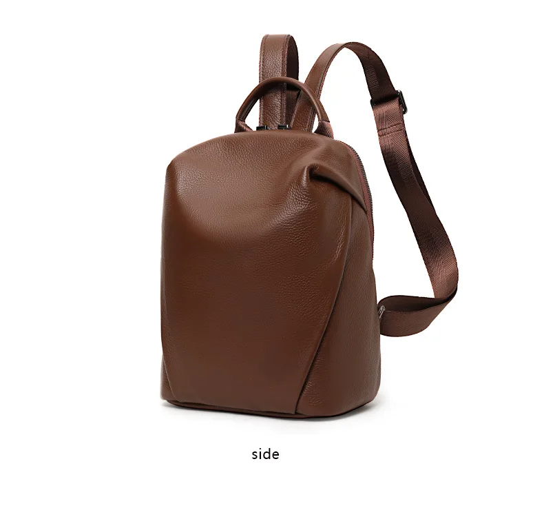 Echtleder-Rucksack für Damen, Kompakte Diebstahlsichere Umhängetasche mit Obergriff, Perfekt für Büro, Reisen & Alltag – Detail 9