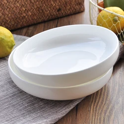 High Quality White Bone Porcelain Appetizer Dessert Salad Bread Butter Side Dinner Plate Creative Ceramic Dish