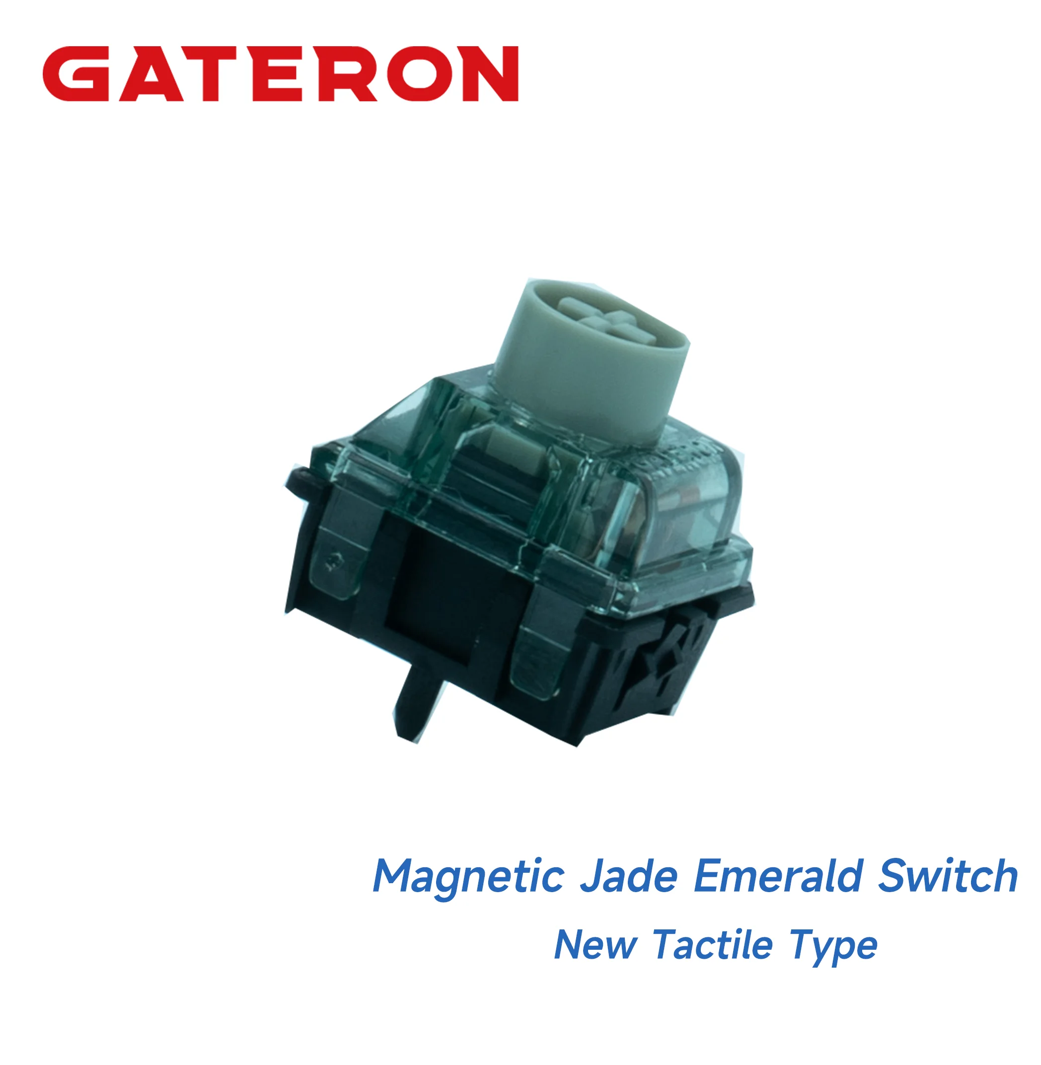 GATERON Magnetic Jade Emerald Switch, Tactile, Freely Setting Pre-Travel, Hall Sensor Effect for Magnetic Keyboard Gaming Office