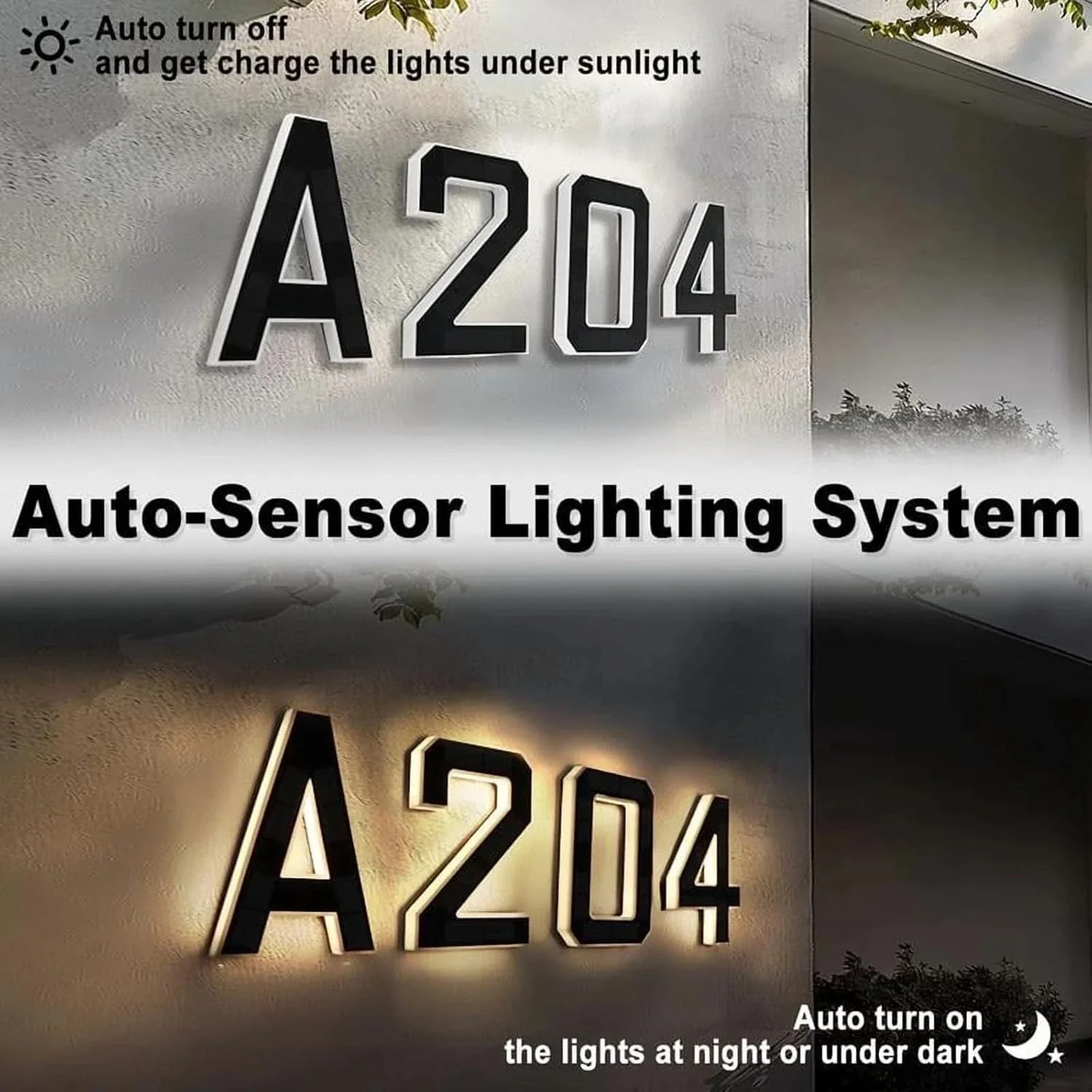 Luci a LED con sensore a energ - Outdoor Power Number recensione e prezzo