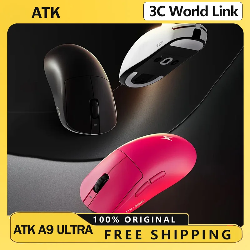 

Беспроводная мышь ATK A9 Ultra, трехрежимная, 8K, 53 г, легкая игровая мышь A9/A9 SE/A9 Plus/A9 Pro, игровая мышь для киберспорта, ПК, индивидуальный подарок
