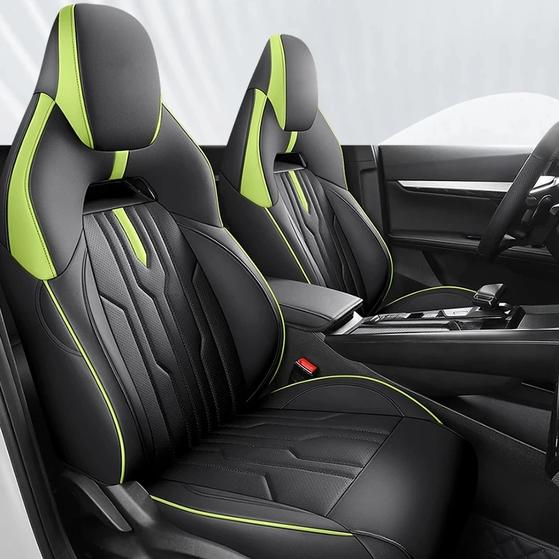 Autocovers Car Seat Covers Leather Specific Customize for MG 5 Full Covered with Front and Rear Full Complete Set