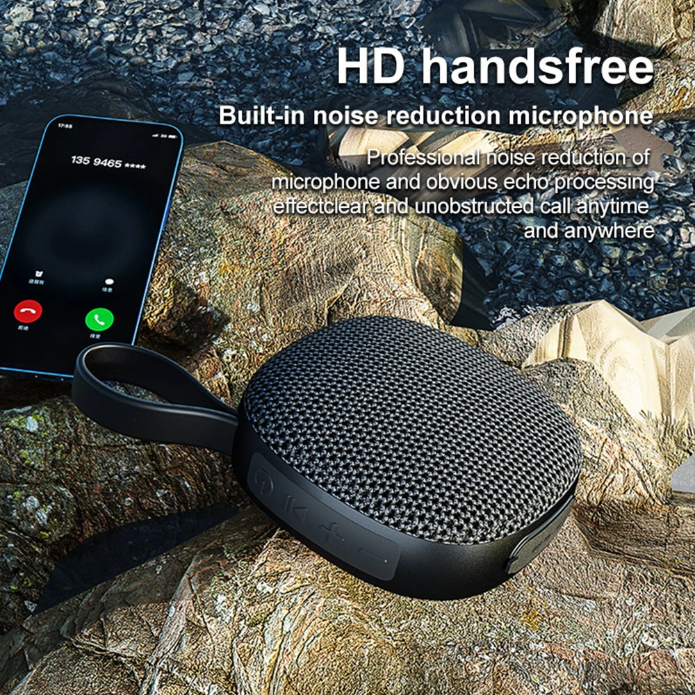 5 ワット浴室磁気スピーカー IPX6 防水ワイヤレスポケットスピーカーポータブルミニサイズ Bluetooth スピーカーハイファイサウンドオルゴール