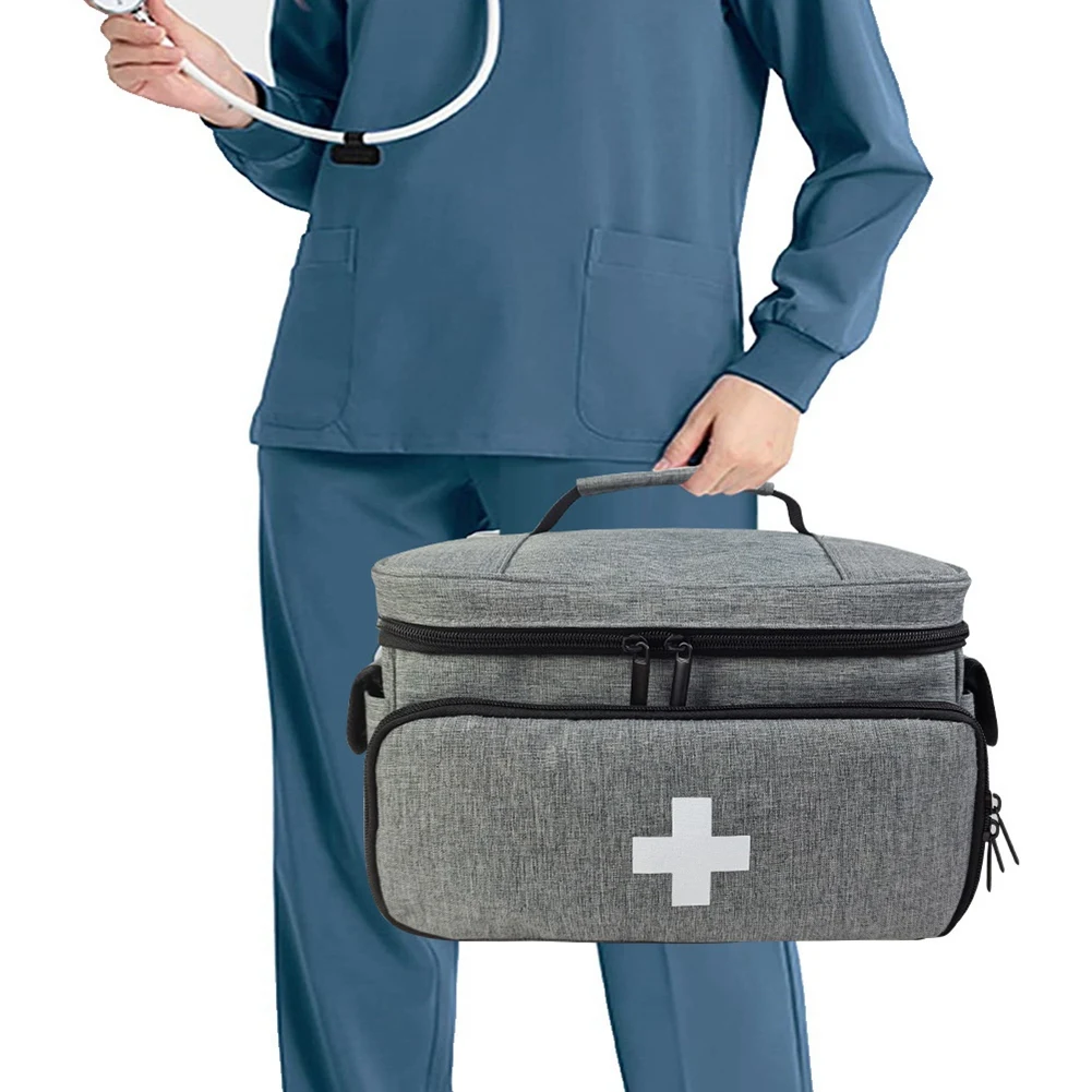 Stylish-2X Small Nursing Storage Bag Home First Aid Storage Box Kit