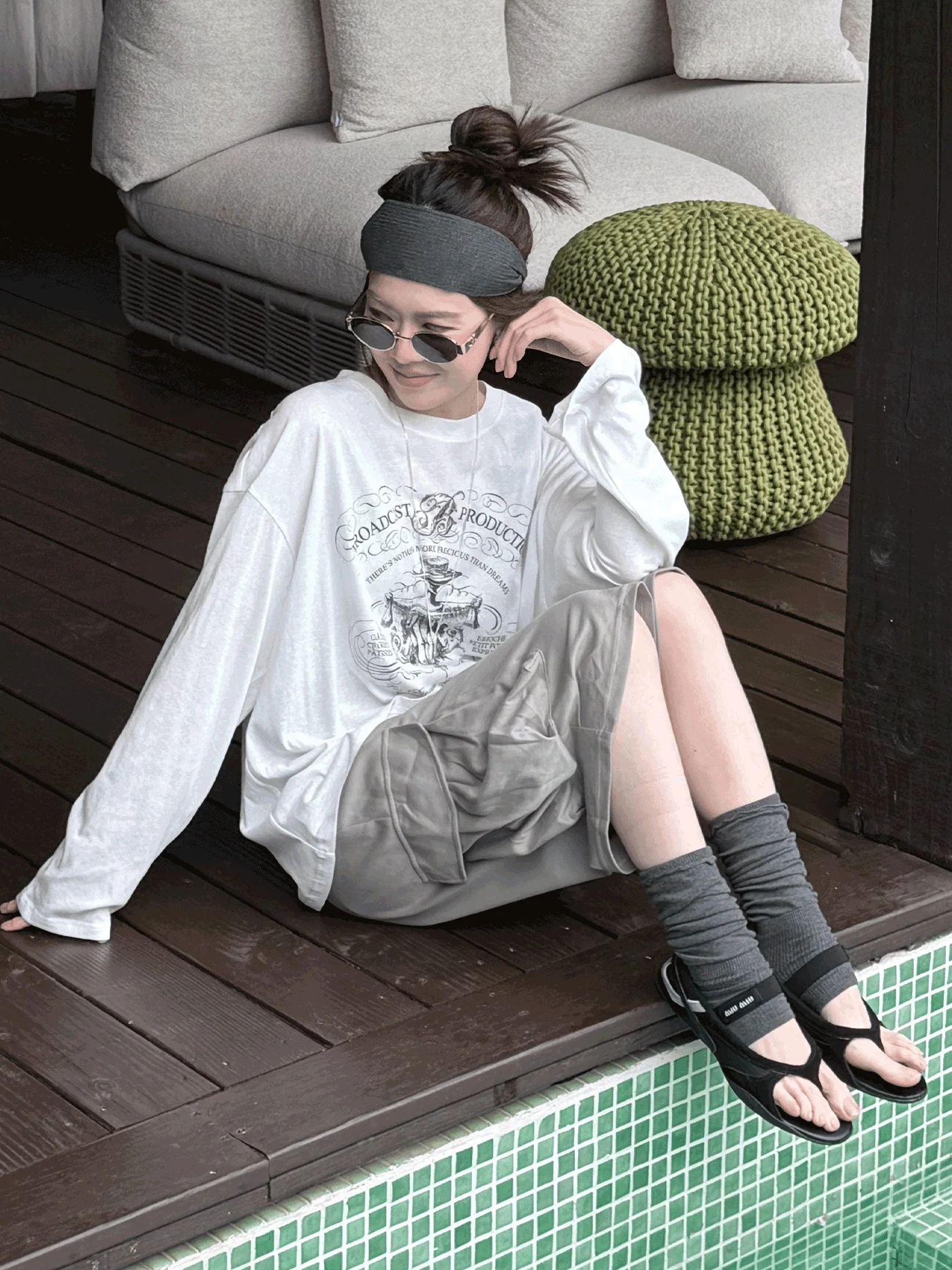 

Jaajaaa Повседневная футболка с длинным рукавом, дышащая, легкая, свободного кроя, хлопковая, весенне-летняя, женская, с графическим принтом