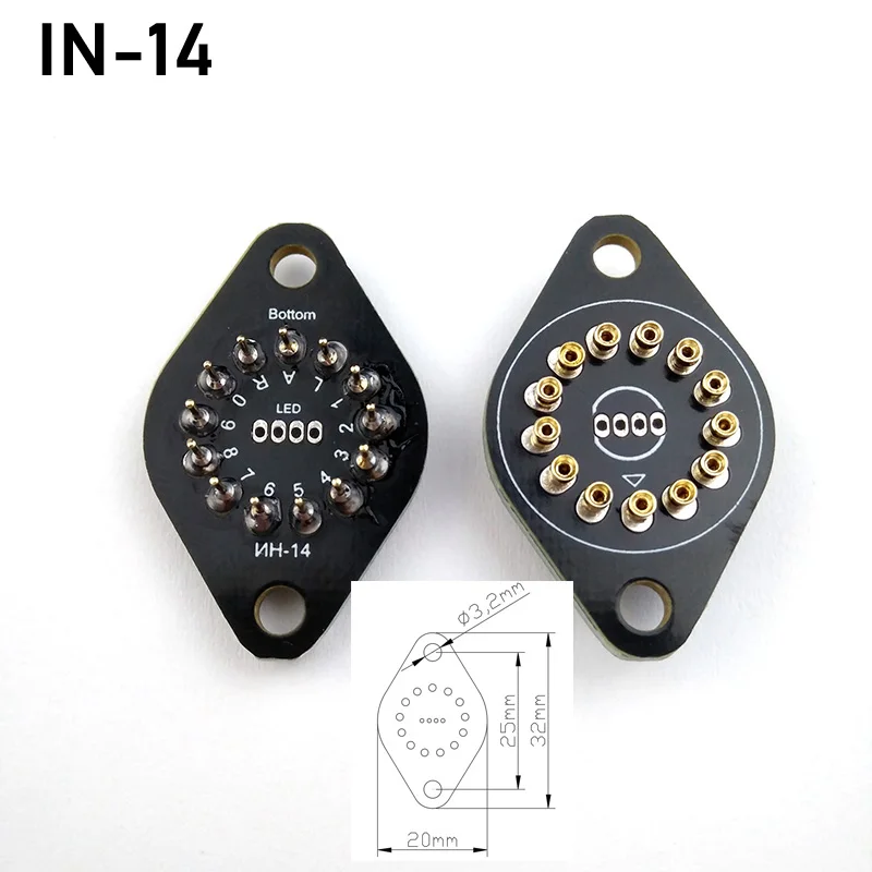 ニキシー管ホルダーソケットプラグ IN14 IN12 IN18 IN-8 QS18-12 IN-19