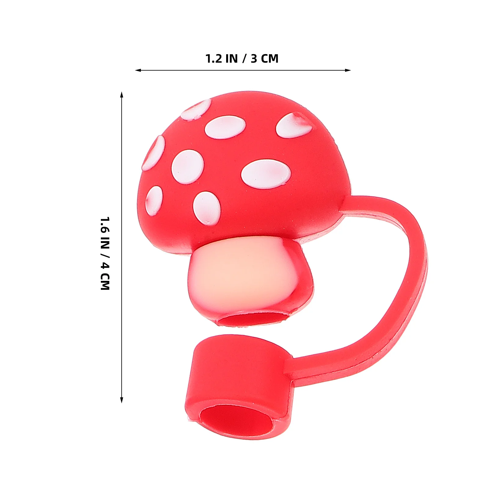 

6Pcs Cute Bear Straw Cover Cap Reusable Silicone Protector for Kids Adults Versatile Drink Accessory Straw Cover
