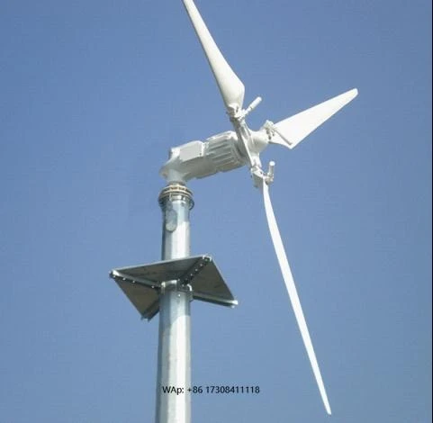 

2000W Wind Turbine Generator with Pitch Control 3.5m Rotor Diameter 2m/s Start Speed Downwind Tailless Design