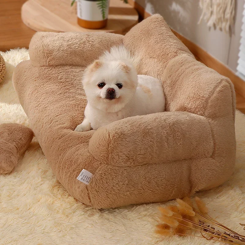 

Cat Bed Plush Dog Sofa Pet Dog Nest Pets Beds Beds and Furniture for Cat Winter Warm Pet Accessories for Small Medium Dogs Cats