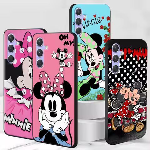 Minnie Mickey Mouse Case for Samsung Galaxy A51 A53 A54 A31 A52 A12 A13 A21s A22 A32 A11 A22 A33 A41 A52s A73 TPU Phone Cover