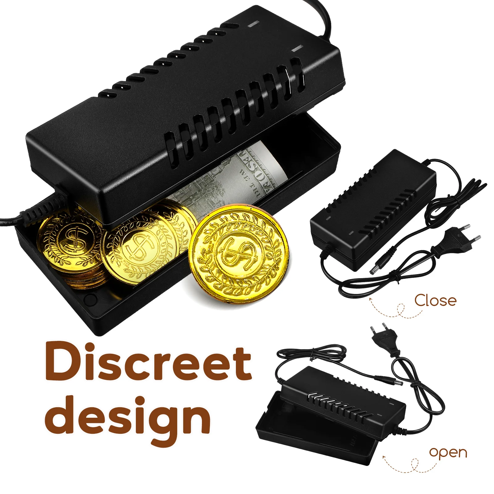 Secret Container Hidden Safe Box Sturdy Plastic Money Hider Travel Decor Storage Solution Coin Cash Valuable hidden cash storage