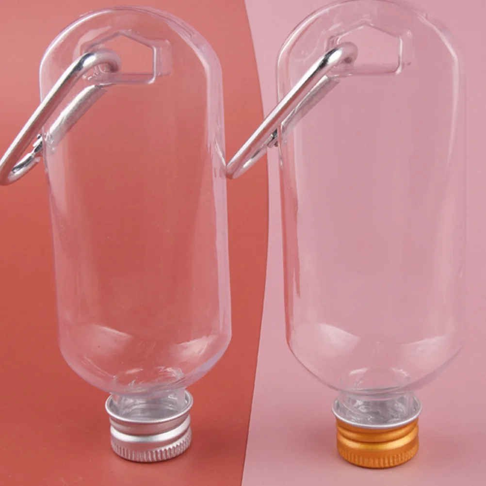 5 قطعة إعادة الملء السفر 30 مللي زجاجات الصابون السائل المحمولة مع هوك للشامبو غسل الجسم منظف الوجه زجاجات فارغة في الهواء الطلق