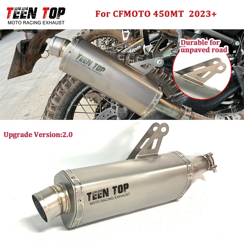 Hochleistungs-Slip-on-Auspuff für CFMOTO 450MT Auspuff-Schalldämpfer 450 MT Auspuff-Endrohr DB-Killer OEM Racing Motorrad-Schalldämpfer