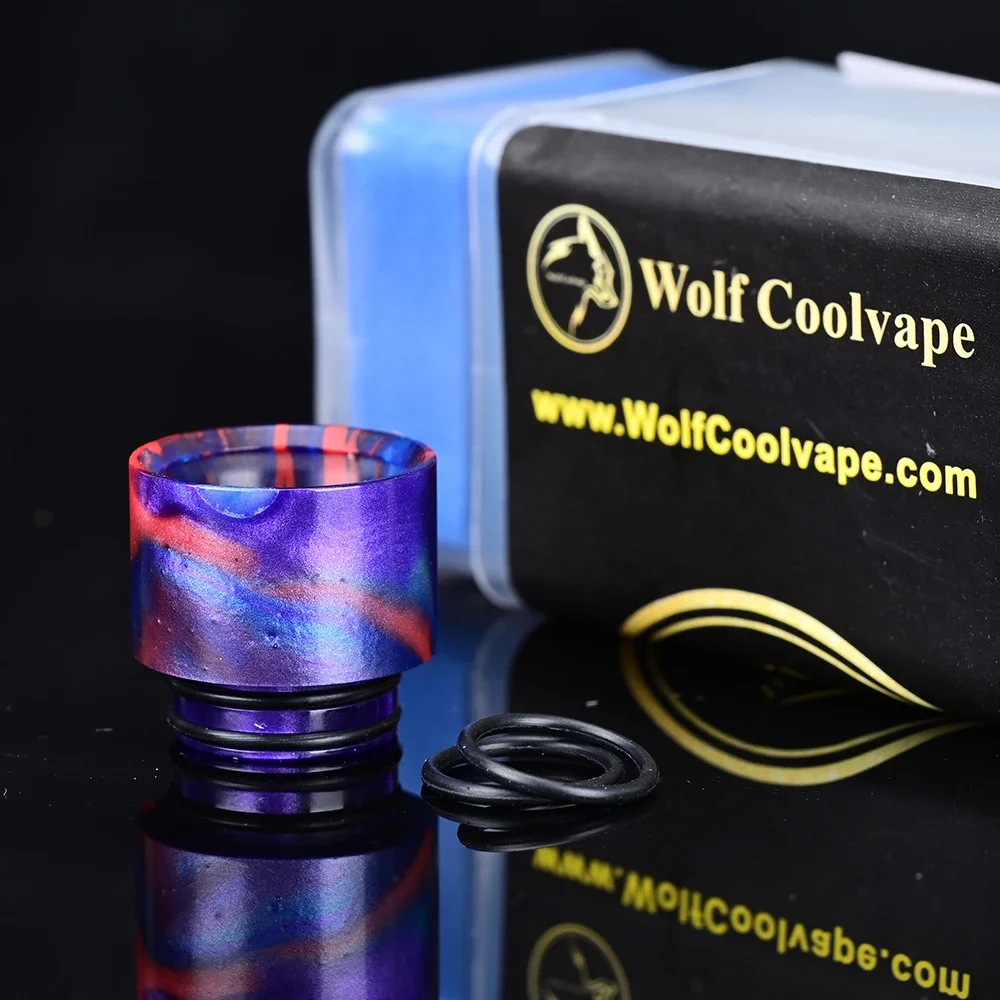 Wolfcoolvape 5 pièces 810 embouts d'égouttement en résine embout pour réservoirs Vapes RDA RTA remplacement 810 jeu de pointes d'égouttement pour Mods Vape