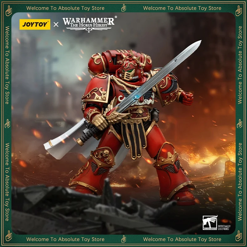 in stock JOYTOY 1/18 Warhammer The Horus Heresy Figure Blood Angels Legion Praetor with Paragon Blade Figures Toys Collection