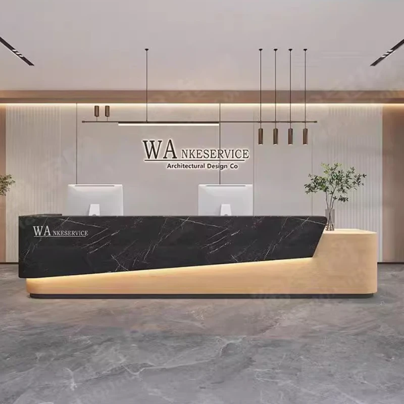 Beauty Salon Reception Desk Modern Cafe Bar Counter Luxury Reception Desk Clothing Store Shop Comptoir Caisse Beauty Furniture