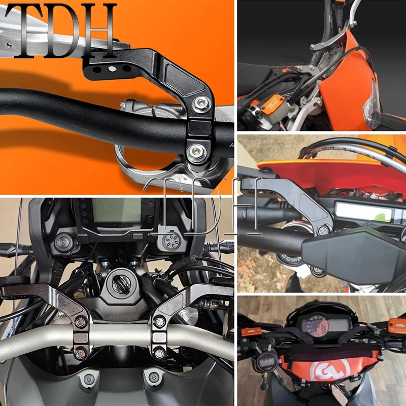 Für EXC SXF KLX KXF YZ YZF WRF MX Motocross Dirt Bike 22mm 28mm Hand Schutz Hand schutz Montage Motorrad Handschutz Halterung – Detail 2