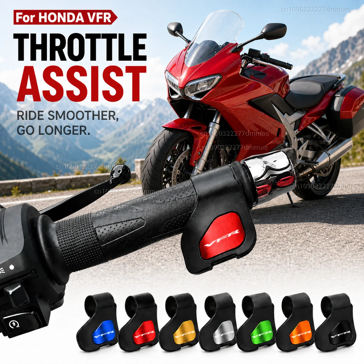 Für HONDA VFR 800 1200x VFR750 VFR800X VFR800F VFR1200x Motorrad-Gasgriff-Assistent Clip Kraftsparender Beschleunigungs-Assistent