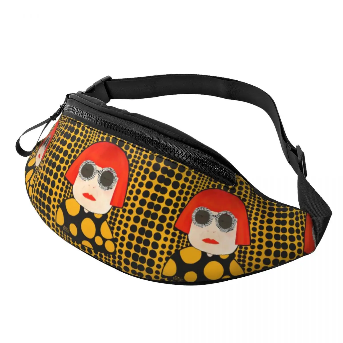 

Yayoi Kusama Abstract Painting Waist Bag for Women Men Crossbody Fanny Pack Running Phone Money Pouch