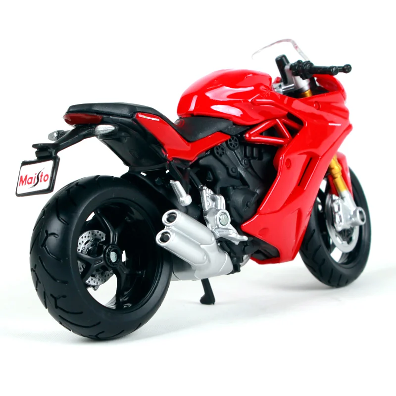 Maisto-Modèle de moto DucSauSupersports en alliage moulé sous pression pour enfants, collection de véhicules jouets, cadeau en métal, simulation, 1:18