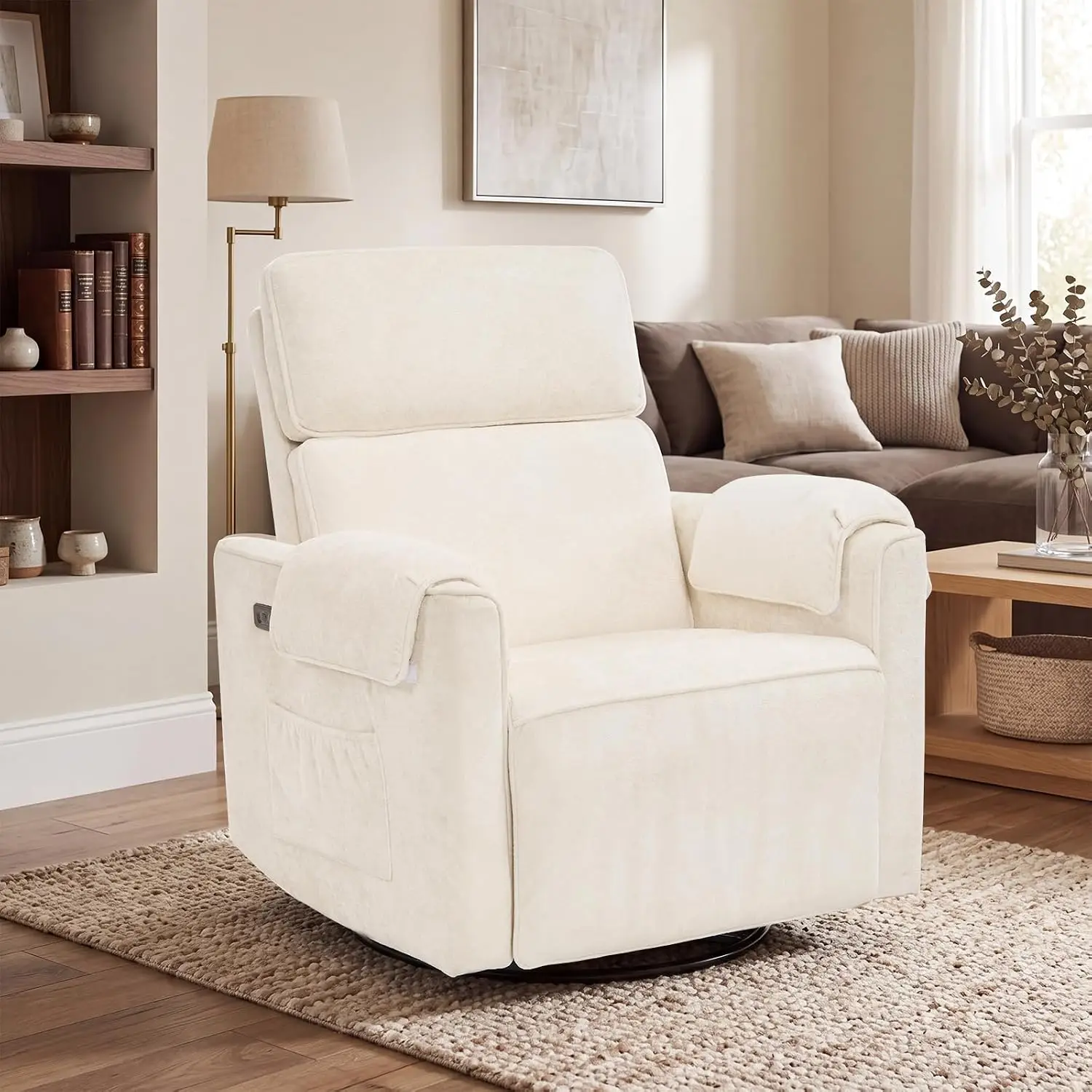 Oversized Power Rocker Recliner Chair, 24