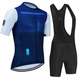 New 2024 Men Short Sleeve Cycling Jersey Set Summer Bike Clothing MTB Maillot Ropa Ciclismo Sportswear Outdoor MTB Bicycle Suit