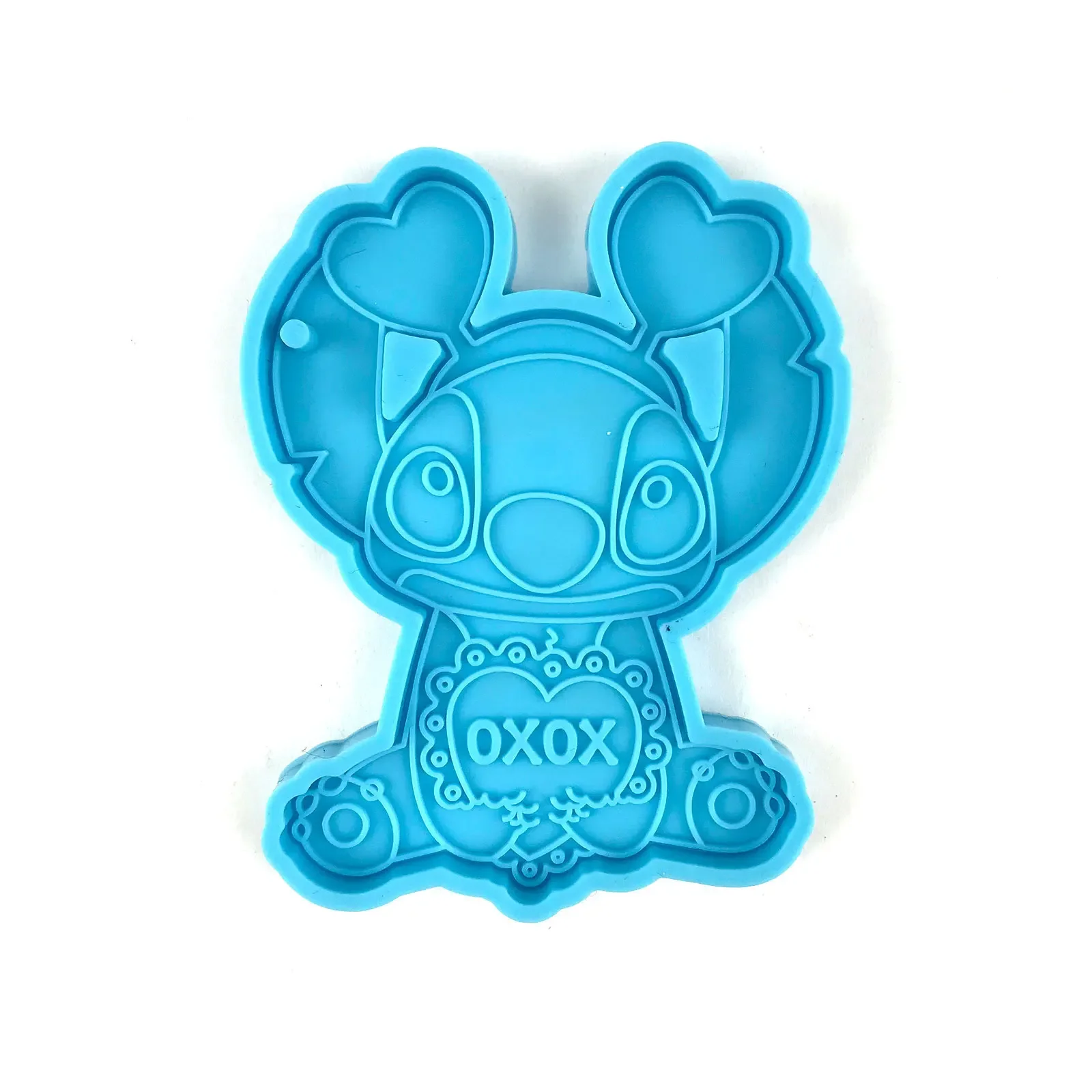 Molde de silicona de figura de Anime de Disney Stitch, DIY Molde de resina de galletas, producción interactiva de padres e hijos, regalos de dulces