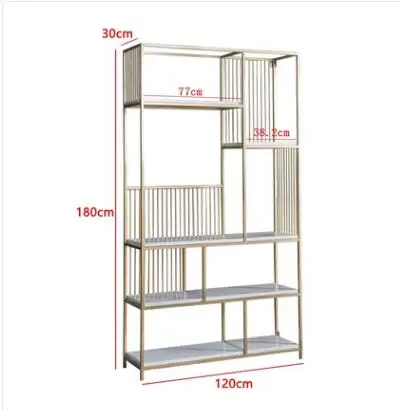 Shelving floor-to-ceiling iron bookshelf Bedroom living room porch display rack