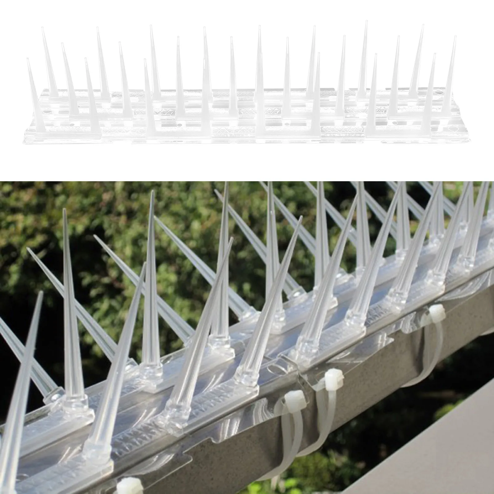 3Pcs Plastic Bird Deterrent Spikes for Balcony Window Sill Eaves Railing Outdoor Pest Control Pigeon Prevention Tool Anti Bird