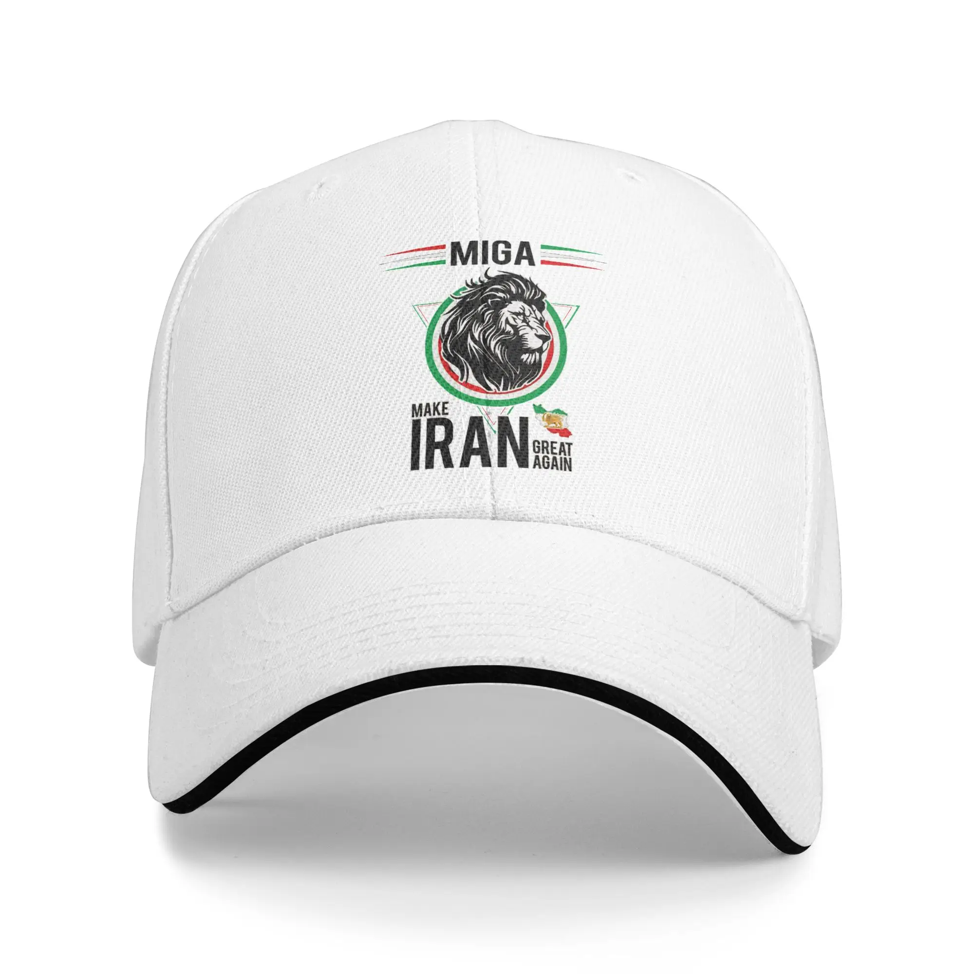 Summer Make Iran Great Again Persian Lion Artwork  Baseball Cap  Running Hippie Vintage Sun Hip Hop Hats Men Women Snapback Cap