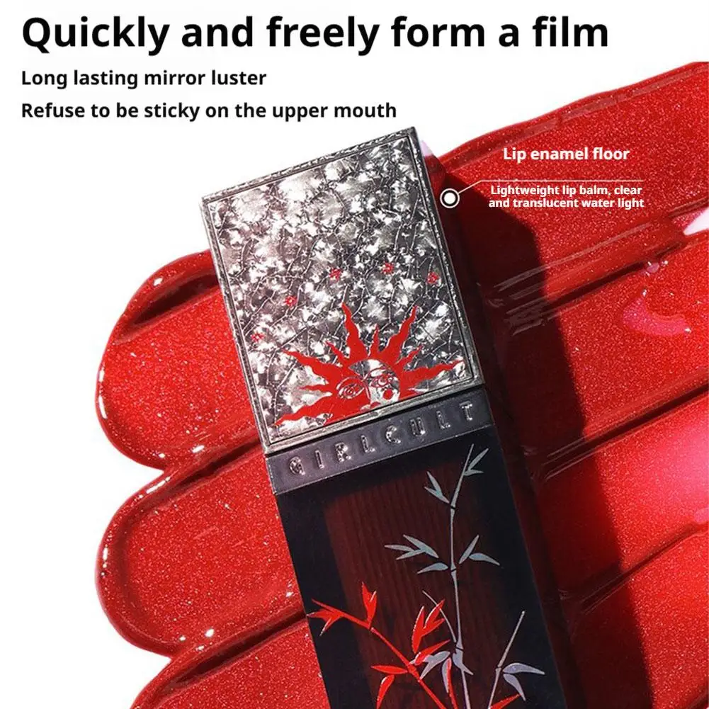 

Зеркальный блеск для губ Восточная фантазия с футуристической технологией Легкий увлажняющий насыщенный цвет Хорошая даже распространенность