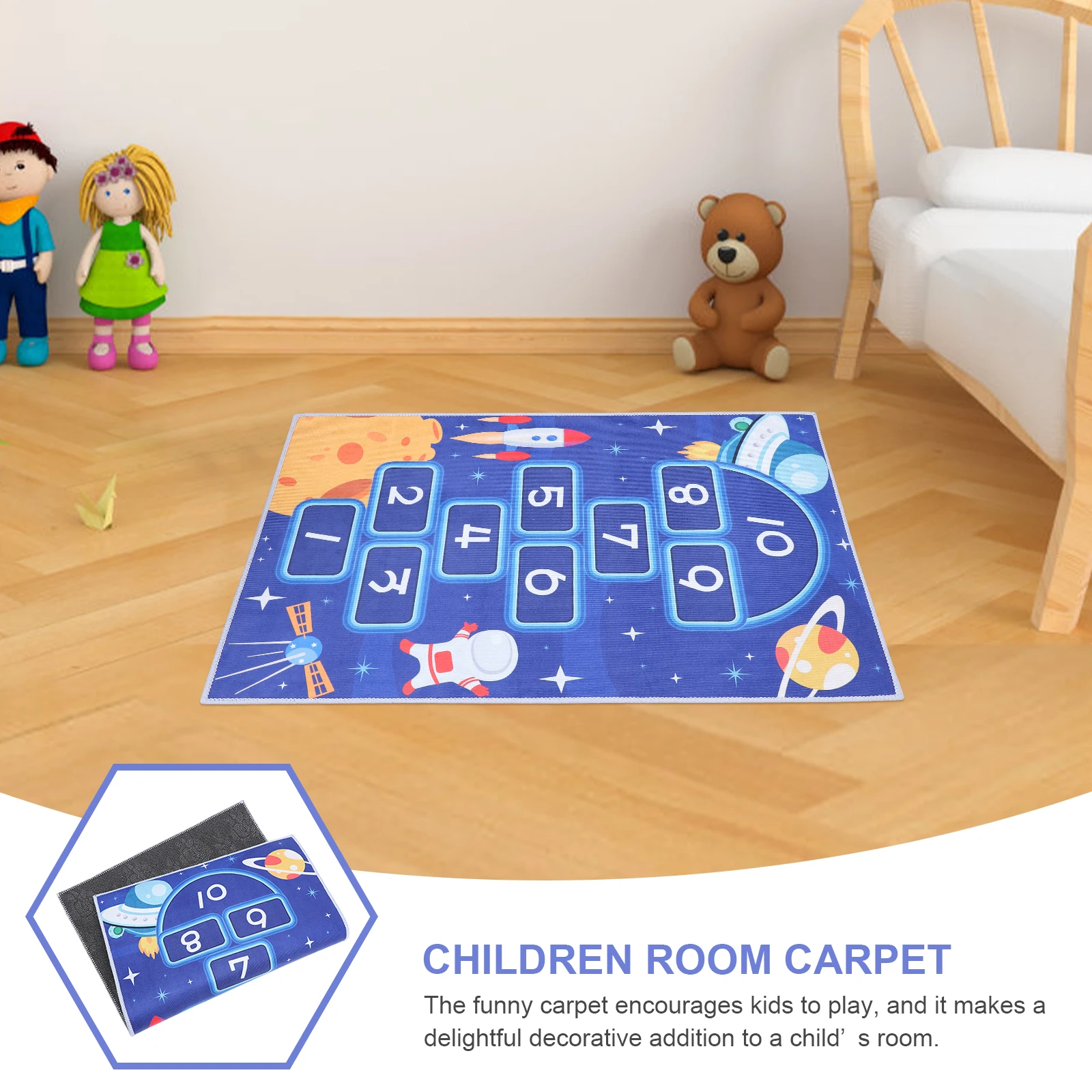 

Hopscotch Mats Play Classroom Carpet Floor Playmat for Indoor