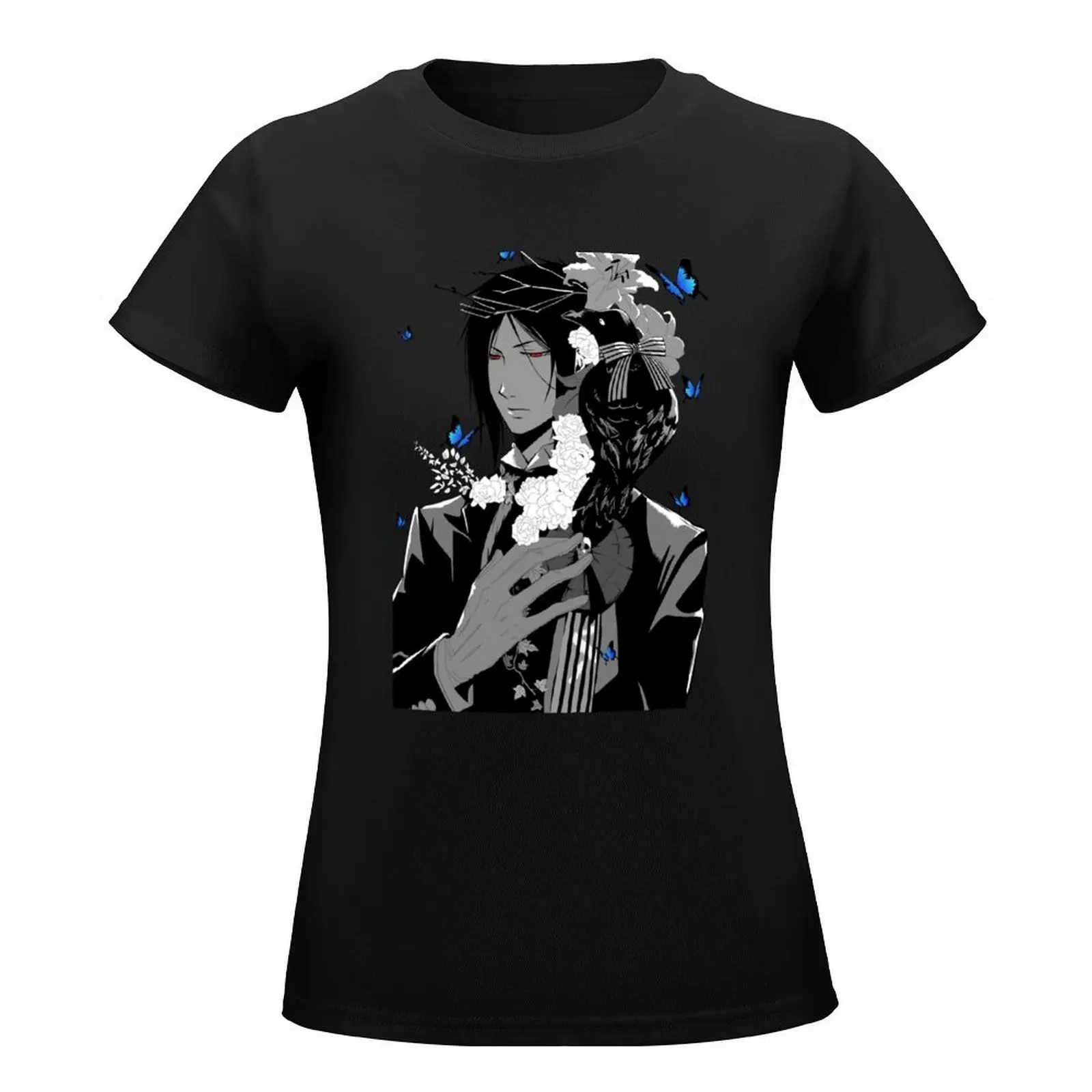 One Hell of A Butler T-Shirt korean fashion female tops Women tops